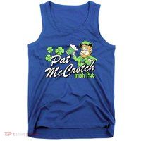 St. PattyS Day Pat Mccrotch Irish Pub Lucky Clover Tank Top