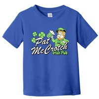 St. PattyS Day Pat Mccrotch Irish Pub Lucky Clover Toddler T-Shirt