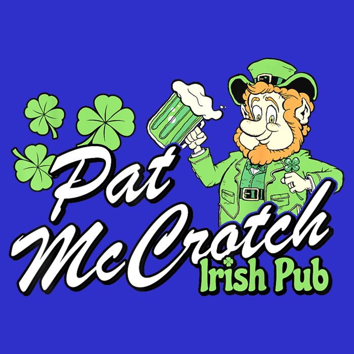 St. PattyS Day Pat Mccrotch Irish Pub Lucky Clover Toddler T-Shirt
