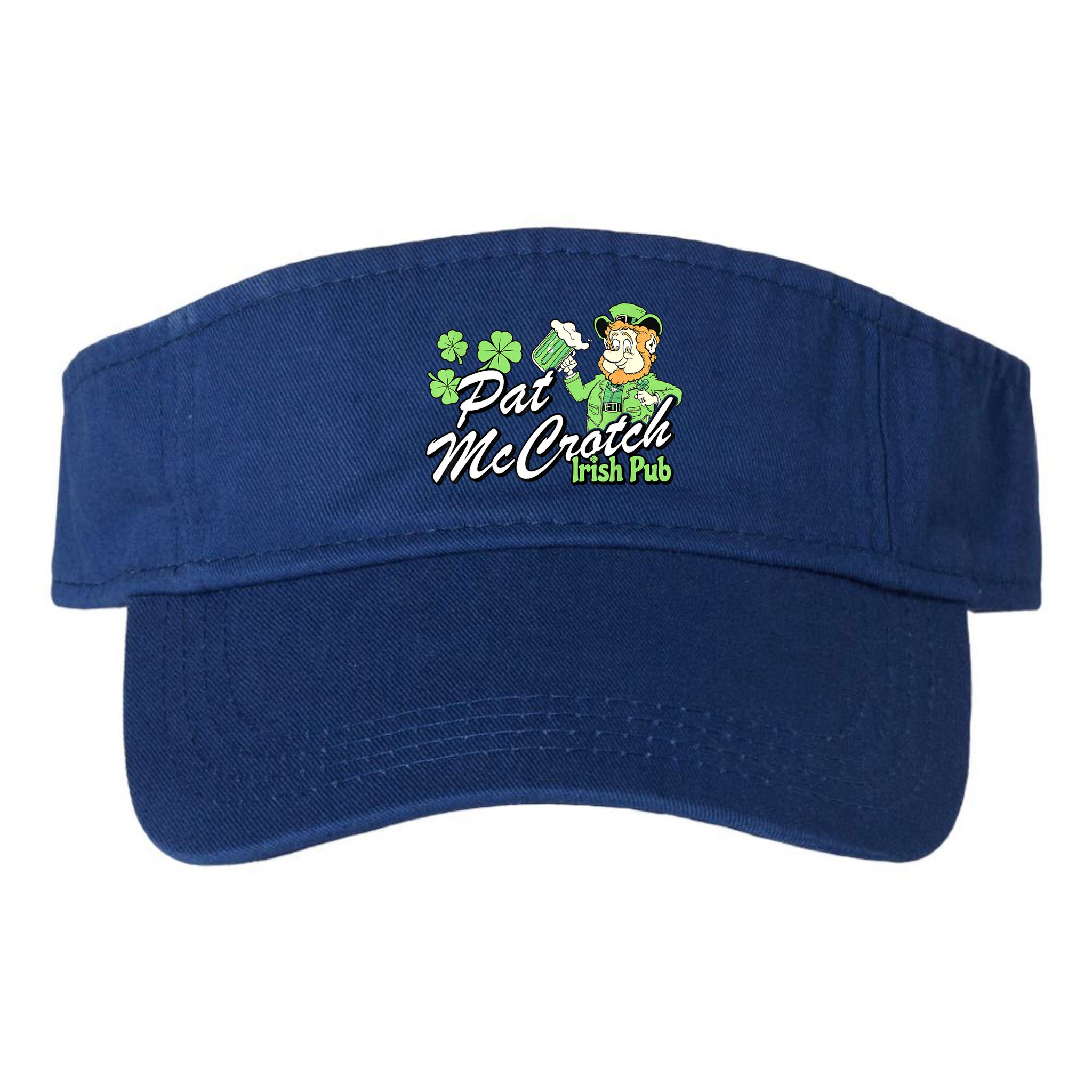 St. PattyS Day Pat Mccrotch Irish Pub Lucky Clover Visor