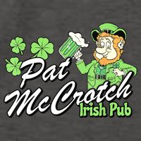 St. PattyS Day Pat Mccrotch Irish Pub Lucky Clover Vector Backpack