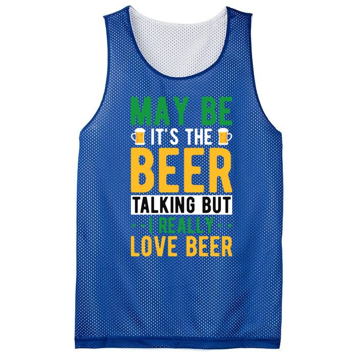 St Patricks Day Funny Gift Mesh Reversible Basketball Jersey Tank