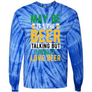 St Patricks Day Funny Gift Tie-Dye Long Sleeve Shirt