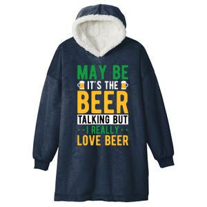 St Patricks Day Funny Gift Hooded Wearable Blanket