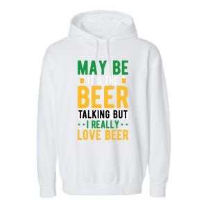 St Patricks Day Funny Gift Garment-Dyed Fleece Hoodie