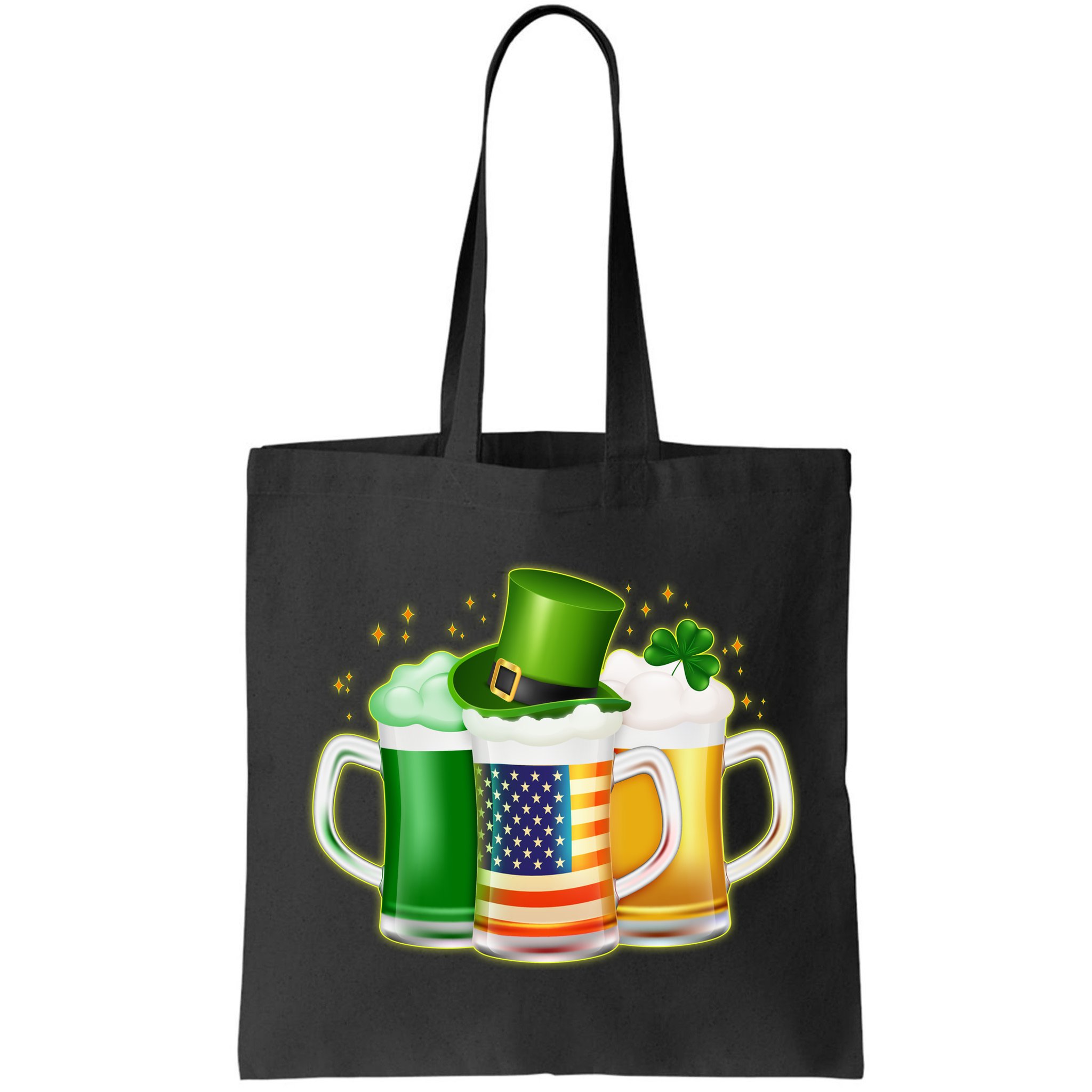 St Patricks Day Usa American Flag Beers Bag