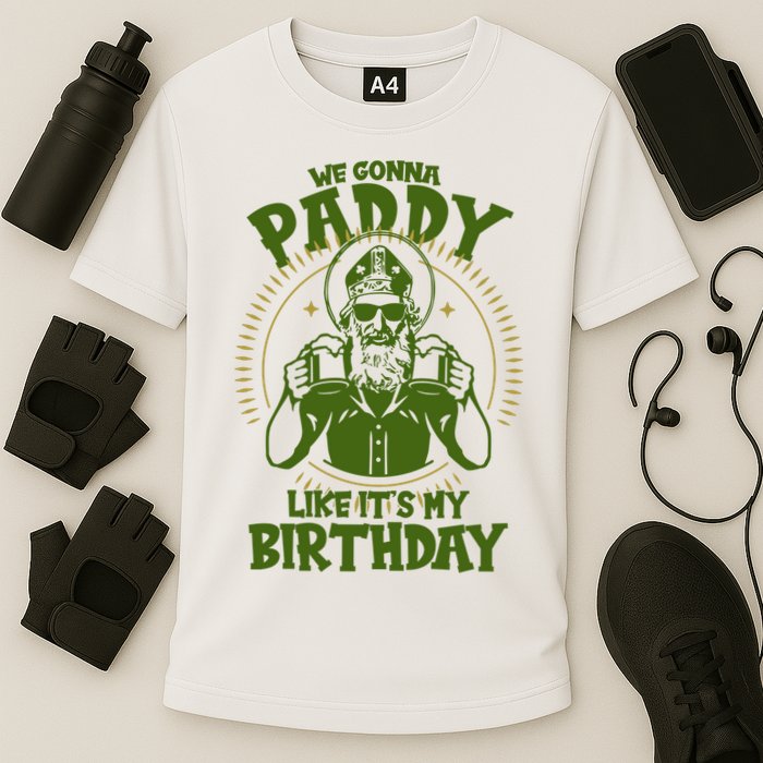 St Patricks Day We Gonna Paddy Like Its My Birthday Cooling Performance Crew T-Shirt