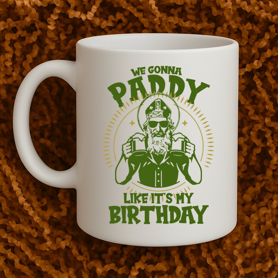 St Patricks Day We Gonna Paddy Like Its My Birthday Mug