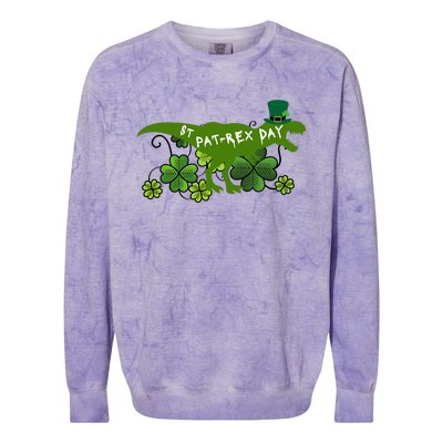 St Patrex Day Funny St Patricks Day Colorblast Crewneck Sweatshirt