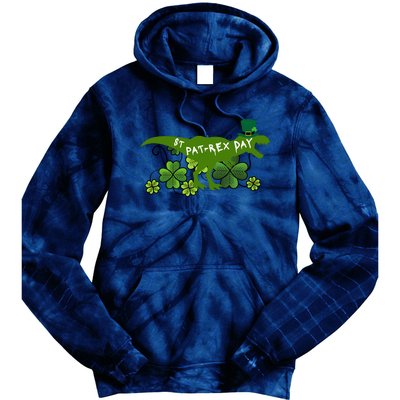 St Patrex Day Funny St Patricks Day Tie Dye Hoodie