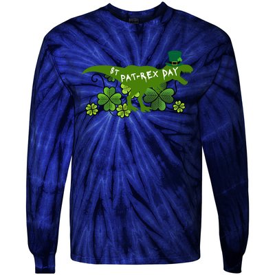 St Patrex Day Funny St Patricks Day Tie-Dye Long Sleeve Shirt