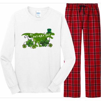 St Patrex Day Funny St Patricks Day Long Sleeve Pajama Set