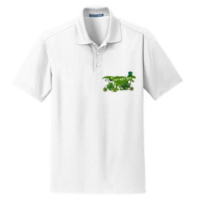 St Patrex Day Funny St Patricks Day Dry Zone Grid Polo