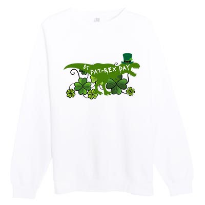 St Patrex Day Funny St Patricks Day Premium Crewneck Sweatshirt