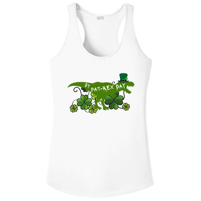 St Patrex Day Funny St Patricks Day Ladies PosiCharge Competitor Racerback Tank