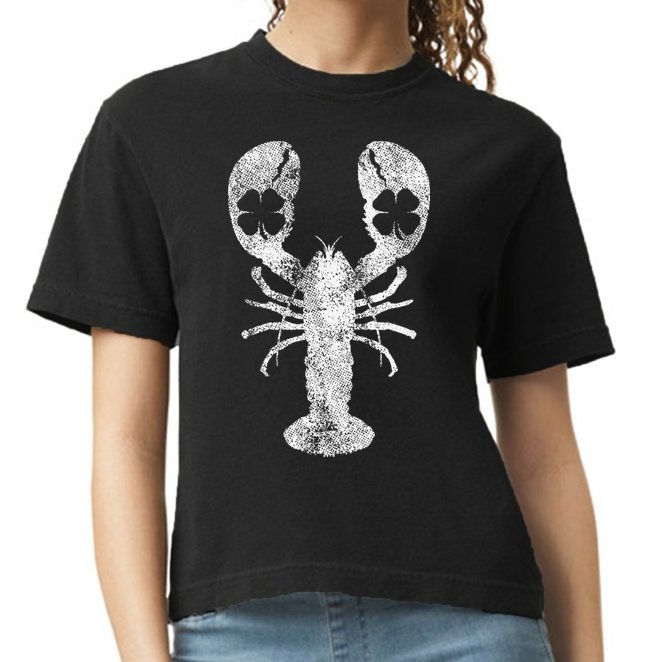 St. Patrick's Day Shamrock Lobster Irish Green Saint Paddy's Comfort Colors Boxy T-Shirt