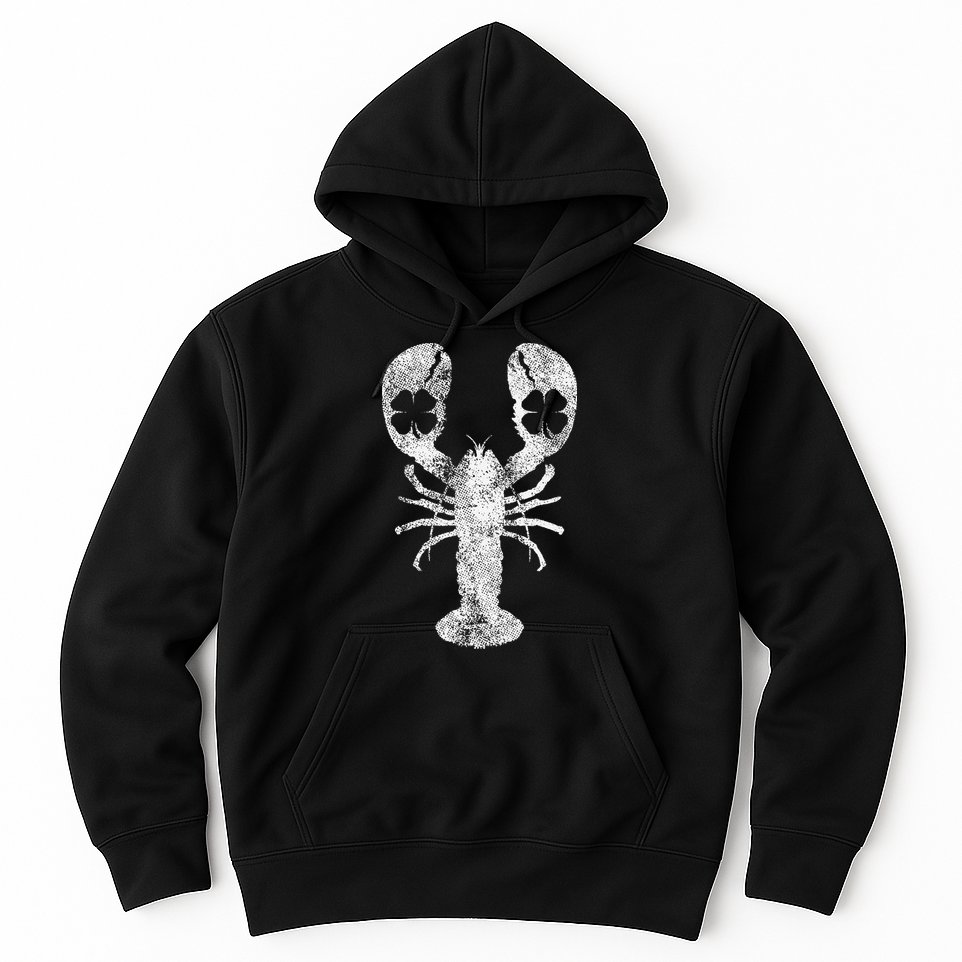 St. Patrick's Day Shamrock Lobster Irish Green Saint Paddy's Hoodie