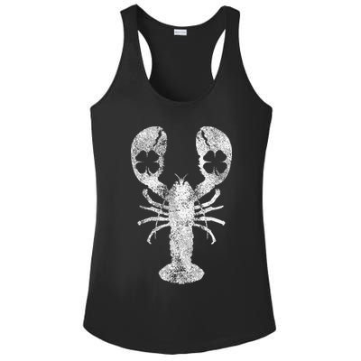 St. Patrick's Day Shamrock Lobster Irish Green Saint Paddy's Ladies PosiCharge Competitor Racerback Tank