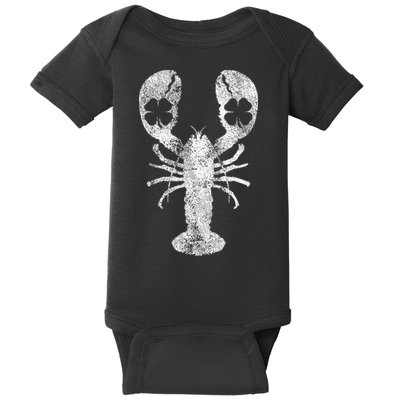 St. Patrick's Day Shamrock Lobster Irish Green Saint Paddy's Baby Bodysuit