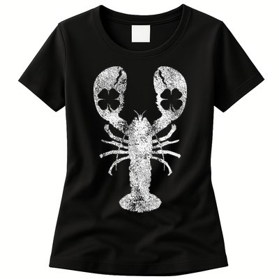 St. Patrick's Day Shamrock Lobster Irish Green Saint Paddy's Womens T-Shirt