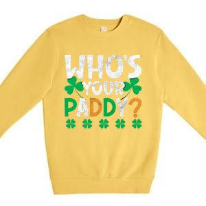 St Patricks Day Cute Gift Premium Crewneck Sweatshirt