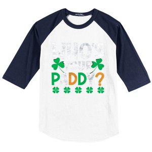 St Patricks Day Cute Gift Baseball Sleeve Shirt