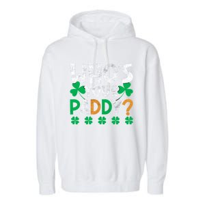 St Patricks Day Cute Gift Garment-Dyed Fleece Hoodie