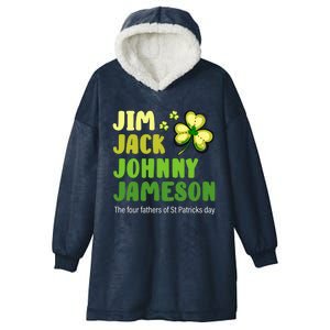 St Patricks Day Funny Quote Jack Jim Johnny Gift Hooded Wearable Blanket