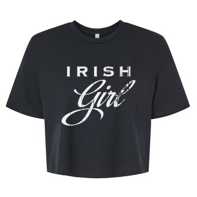 Saint Patrick's Day Irish Heritage Bella+Canvas Jersey Crop Tee