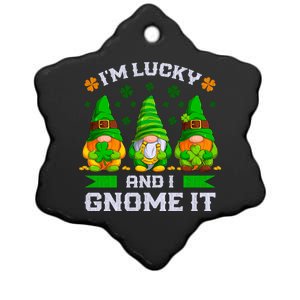 St Patrick's Day Irish Gnomes Funny Saying Gift Ceramic Star Ornament