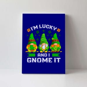 St Patrick's Day Irish Gnomes Funny Saying Gift Canvas