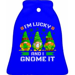 St Patrick's Day Irish Gnomes Funny Saying Gift Ceramic Bell Ornament