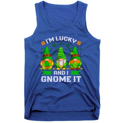 St Patrick's Day Irish Gnomes Funny Saying Gift Tank Top