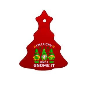 St Patrick's Day Irish Gnomes Funny Saying Gift Ceramic Tree Ornament