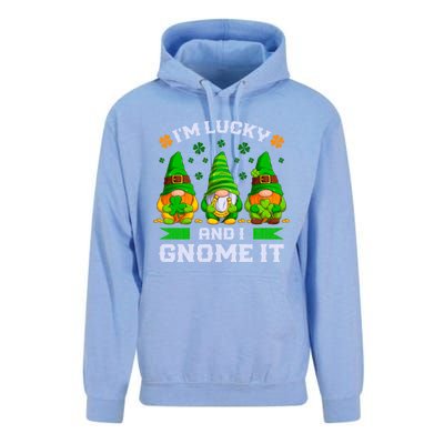 St Patrick's Day Irish Gnomes Funny Saying Gift Unisex Surf Hoodie