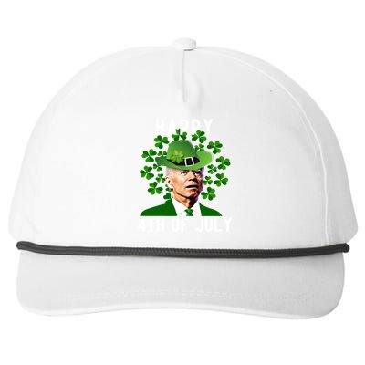 Funny Leprechaun St Patricks Day, Joe Biden Happy 4th Of July, Biden St Patricks Day Snapback Five-Panel Rope Hat