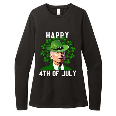 Funny Leprechaun St Patricks Day, Joe Biden Happy 4th Of July, Biden St Patricks Day Womens CVC Long Sleeve Shirt