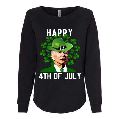 Funny Leprechaun St Patricks Day, Joe Biden Happy 4th Of July, Biden St Patricks Day Womens California Wash Sweatshirt