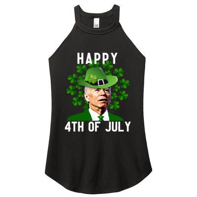 Funny Leprechaun St Patricks Day, Joe Biden Happy 4th Of July, Biden St Patricks Day Women's Perfect Tri Rocker Tank