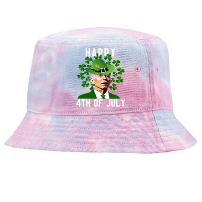 Funny Leprechaun St Patricks Day, Joe Biden Happy 4th Of July, Biden St Patricks Day Tie-Dyed Bucket Hat