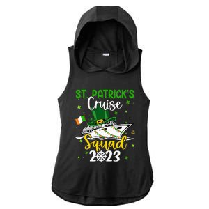 St Patrick's Day Cruise Squad Group Family Matching Ladies PosiCharge Tri-Blend Wicking Draft Hoodie Tank