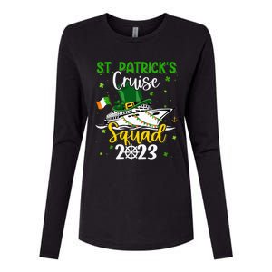 St Patrick's Day Cruise Squad Group Family Matching Womens Cotton Relaxed Long Sleeve T-Shirt