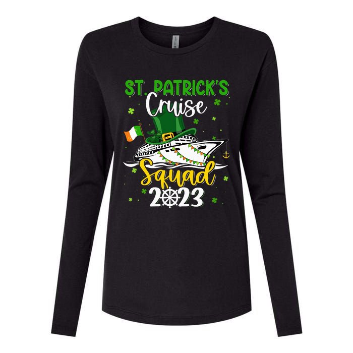 St Patrick's Day Cruise Squad Group Family Matching Womens Cotton Relaxed Long Sleeve T-Shirt