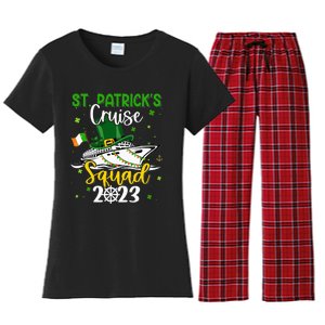 St Patrick's Day Cruise Squad Group Family Matching Women's Flannel Pajama Set