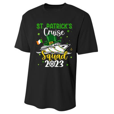 St Patrick's Day Cruise Squad Group Family Matching Performance Sprint T-Shirt