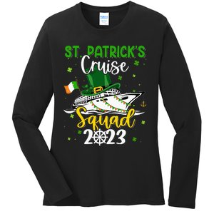 St Patrick's Day Cruise Squad Group Family Matching Ladies Long Sleeve Shirt