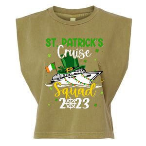 St Patrick's Day Cruise Squad Group Family Matching Garment-Dyed Women's Muscle Tee