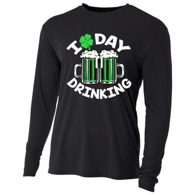 St Patricks Day I Love Day Drinking Funny Gifts Beer Lover Cooling Performance Long Sleeve Crew