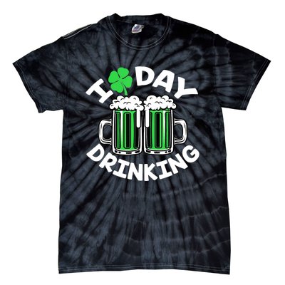 St Patricks Day I Love Day Drinking Funny Gifts Beer Lover Tie-Dye T-Shirt