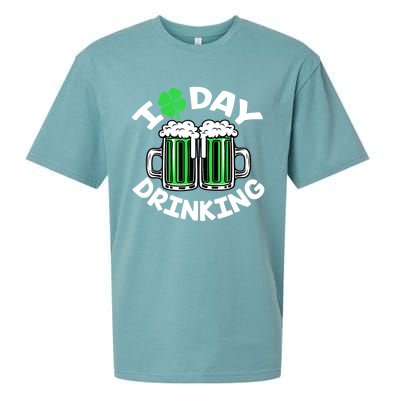 St Patricks Day I Love Day Drinking Funny Gifts Beer Lover Sueded Cloud Jersey T-Shirt